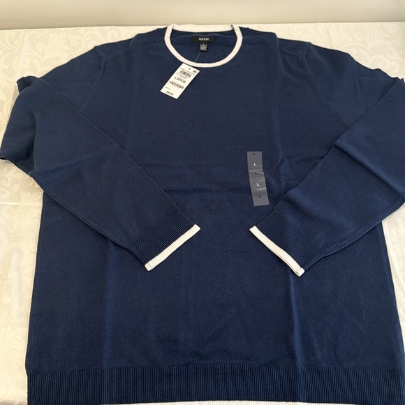 COPY - Alfani Lightweight Sweater W/ Contrast Edge - Picture 4 of 11